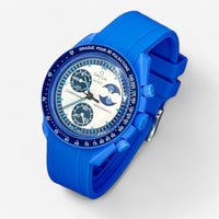 Bracelet Moonswatch Mission to the Super Blue Moonphase Caoutchouc Premium uni: Bleu