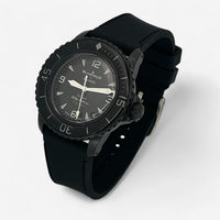 Bracelet Blancpain x Swatch en Caoutchouc 2 couleurs Storm: Noir Noir
