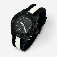 Bracelet Blancpain x Swatch en Caoutchouc Design Noir Blanc