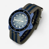 Bracelet Blancpain x Swatch Nato Lisse Gris Bleu