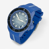 Bracelet Blancpain x Swatch en Caoutchouc 1 bande Bleu Blanc