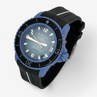 Bracelet Blancpain x Swatch en Caoutchouc 1 bande Atlantic: Noir Blanc