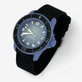 Bracelet Blancpain x Swatch en Toile 1 Atlantic: Noir