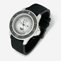 Bracelet Blancpain x Swatch Mixte Caoutchouc/Nylon Antarctic: Noir