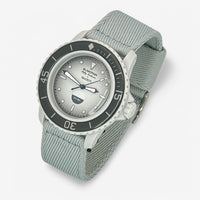 Bracelet Blancpain x Swatch Nato Tressé Gris