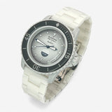 Bracelet Blancpain x Swatch en Acier Inoxydable Antarctic: Blanc 1
