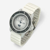 Bracelet Blancpain x Swatch en Acier Inoxydable Antarctic: Blanc 2