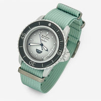 Bracelet Blancpain x Swatch Nato Uni Antarctic: Bleu Clair