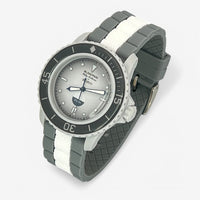 Bracelet Blancpain x Swatch en Caoutchouc Design Gris Blanc