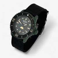 Bracelet Blancpain x Swatch Nato Lisse Green Abyss: Noir