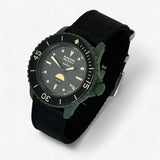 Bracelet Blancpain x Swatch Nato Lisse Green Abyss: Noir