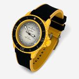 Bracelet Blancpain x Swatch en Caoutchouc 2 couleurs Noir Jaune