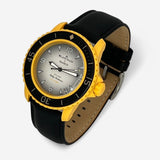 Bracelet Blancpain x Swatch en Cuir Véritable Pacific: Noir