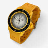 Bracelet Blancpain x Swatch en Caoutchouc à Carreaux Jaune