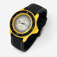 Bracelet Blancpain x Swatch Mixte Caoutchouc/Nylon Pacific: Noir Blanc