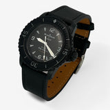 Bracelet Blancpain x Swatch en Cuir Texturé Storm: Noir