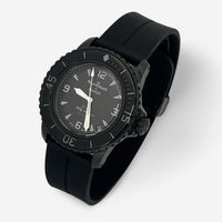 Bracelet Blancpain x Swatch en Caoutchouc à Clips Storm: Noir Noir