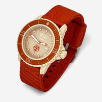 Bracelet Blancpain x Swatch Nato Tressé Orange