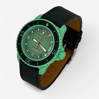 Bracelet Blancpain x Swatch en Cuir Texturé Indian: Noir