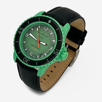 Bracelet Blancpain x Swatch en Cuir Véritable Indian: Noir