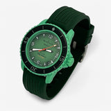 Bracelet Blancpain x Swatch en Caoutchouc 3 Indian: Vert Argent