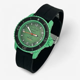 Bracelet Blancpain x Swatch en Caoutchouc à Clips Indian: Noir Argent