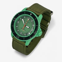 Bracelet Blancpain x Swatch Nato Lisse Indian: Vert