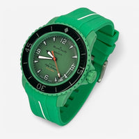 Bracelet Blancpain x Swatch en Caoutchouc 1 bande Indian: Vert Blanc