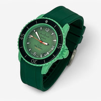 Bracelet Blancpain x Swatch en Caoutchouc Uni Vert Foncé
