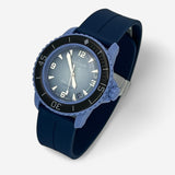 Bracelet Blancpain x Swatch en Caoutchouc à Clips Bleu Marine Argent