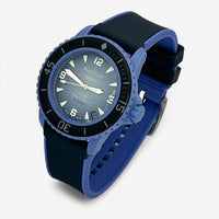 Bracelet Blancpain x Swatch en Caoutchouc 2 couleurs Bleu Marine Bleu