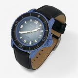 Bracelet Blancpain x Swatch en Cuir Véritable Atlantic: Noir