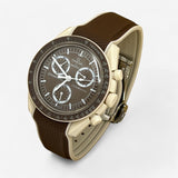 Bracelet MoonSwatch Premium en Caoutchouc à Clips Desert : Marron Beige