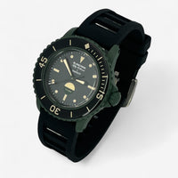 Bracelet Blancpain x Swatch Caoutchouc / Silicone Green Abyss: Noir