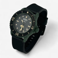 Bracelet Blancpain x Swatch en Toile Green Abyss: Noir + Boucle Noire