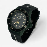 Bracelet Blancpain x Swatch en Caoutchouc 1 bande Green Abyss: Noir Blanc