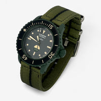 Bracelet Blancpain x Swatch Nato Lisse Green Abyss: Noir Vert