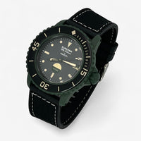 Bracelet Blancpain x Swatch en Toile Green Abyss: Noir