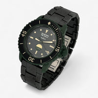 Bracelet Blancpain x Swatch en Acier Inoxydable Green Abyss: Noir 1
