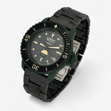 Bracelet Blancpain x Swatch en Acier Inoxydable Green Abyss: Noir 1