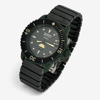 Bracelet Blancpain x Swatch en Acier Inoxydable Green Abyss: Noir 2