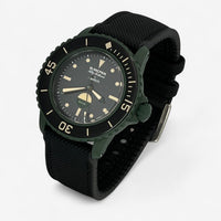 Bracelet Blancpain x Swatch Mixte Caoutchouc/Nylon Green Abyss: Noir