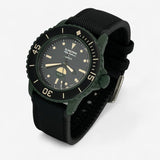 Bracelet Blancpain x Swatch Mixte Caoutchouc/Nylon Green Abyss: Noir