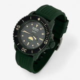Bracelet Blancpain x Swatch en Caoutchouc 3 Green Abyss: Vert Argent