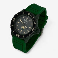 Bracelet Blancpain x Swatch Premium en Caoutchouc Green Abyss: Vert