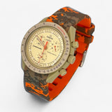 Bracelet MoonSwatch en Caoutchouc Militaire Jupiter: Orange