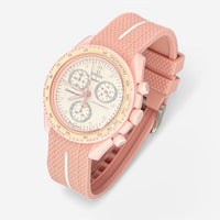 Bracelet MoonSwatch en Caoutchouc Premium une bande Venus: Rose Blanc