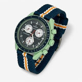 Bracelet MoonSwatch Nato Bleu Orange