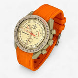 Bracelet MoonSwatch en Caoutchouc Premium Jupiter: Orange