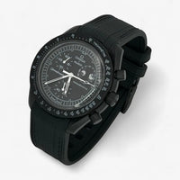 Bracelet MoonSwatch en Caoutchouc Premium New Moon: Noir + Boucle Noire